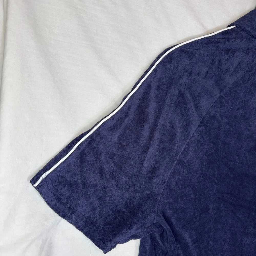 Fabletics Navy Casual Button Down Shirt - Picture 5 of 5